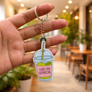 “I Love You So Matcha” Resin Keychain - Quirky Jewellery
