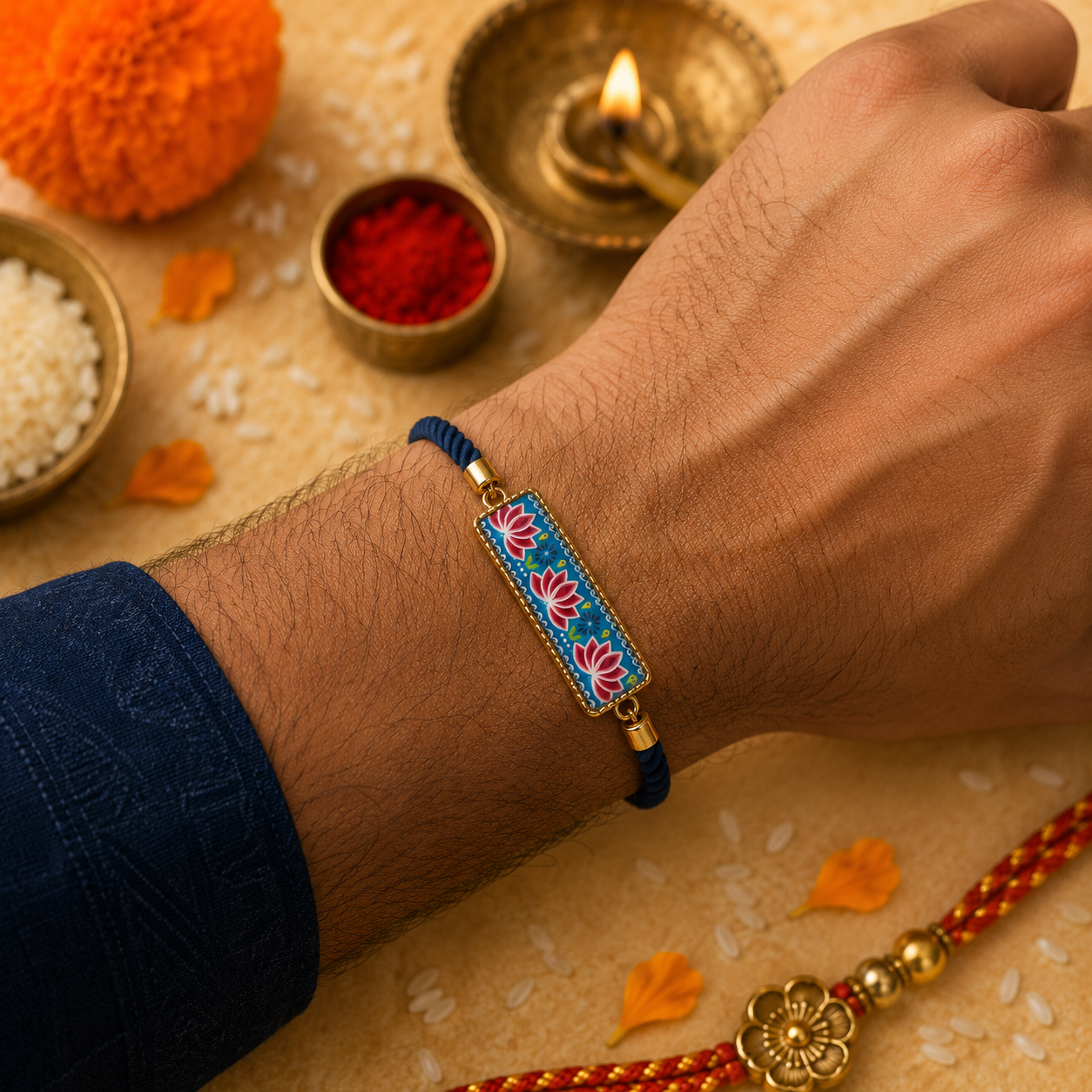 Teel Kamal Rakhi 🪷💙✨for Raksha Bandhan