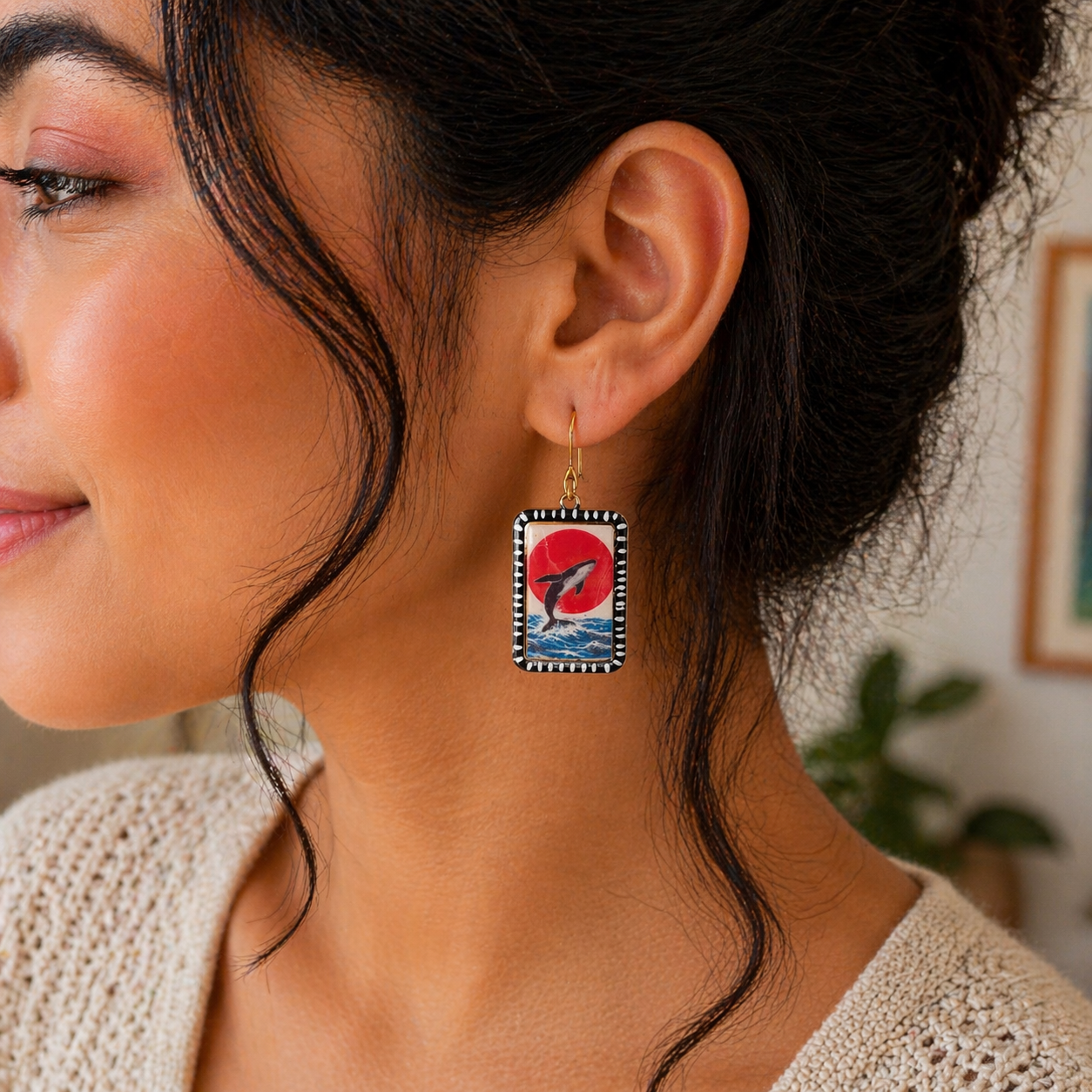 Ocean Art Earrings