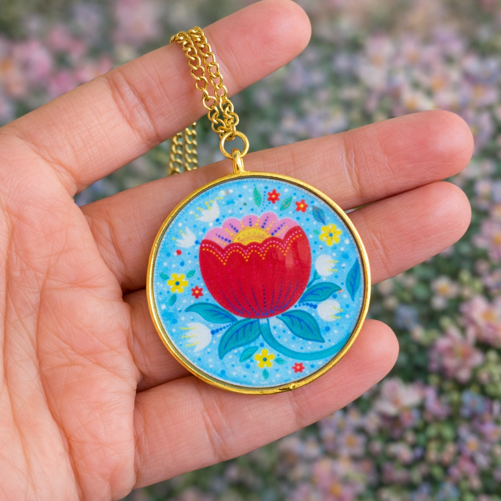 Toucan Tulip Unisex Neck chain - Quirky Jewellery