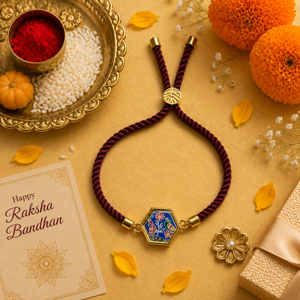 Heritage Bird Rakhi 🌸⭐ for Raksha Bandhan.