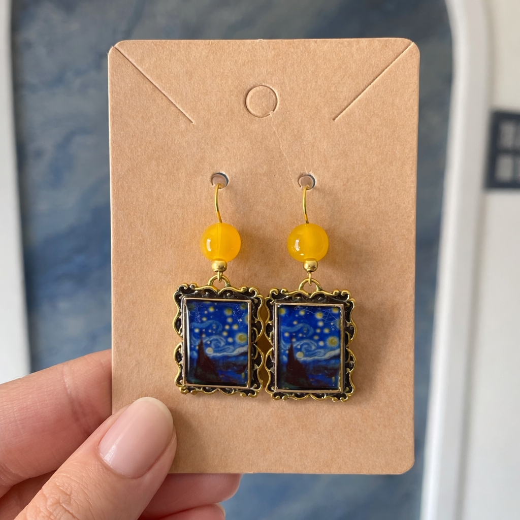 Starry Night Frame Earrings