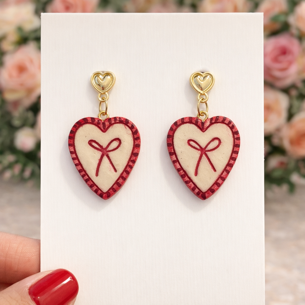 Tied with Love Earrings - Quirky Jewellery