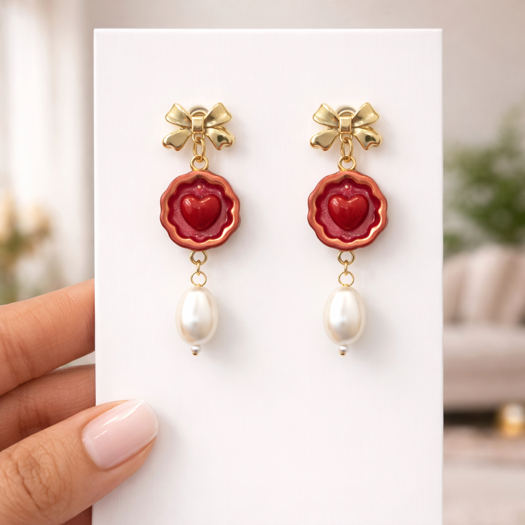 Love Letter Pearl Drops - Quirky Jewellery