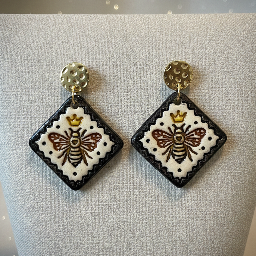 Queen Bee Earrings - Quirky Jewellery