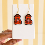 Cute Cowboy Bear Earrings