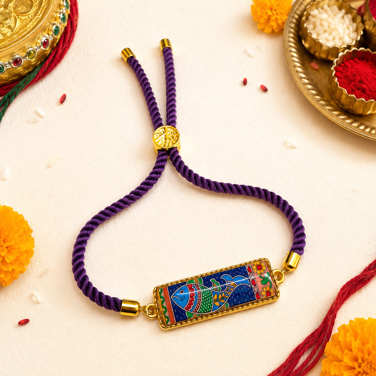Traditional Fish Design Rakhi for Raksha Bandhan.