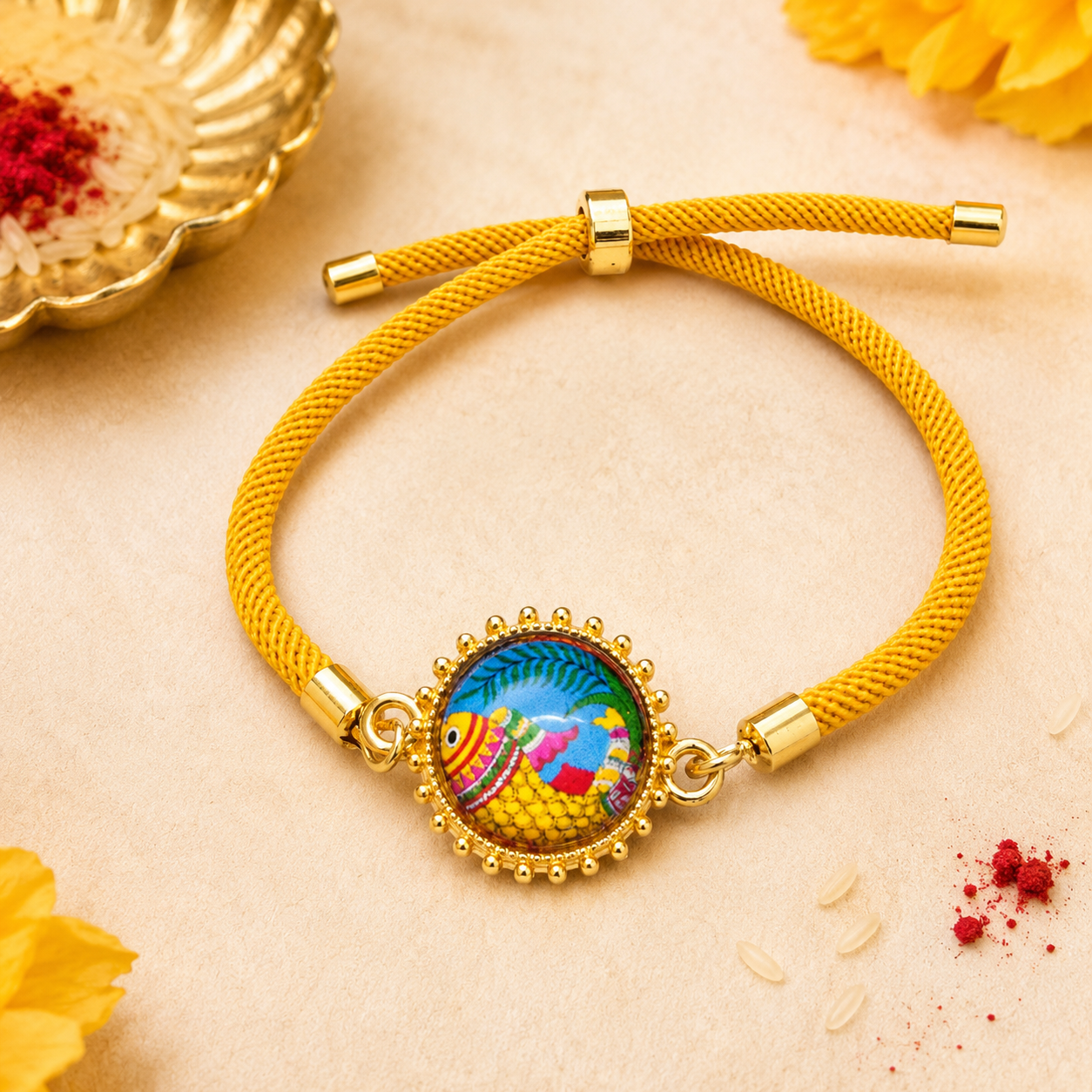 Madhubani Fish Rakhi for Raksha Bandhan.