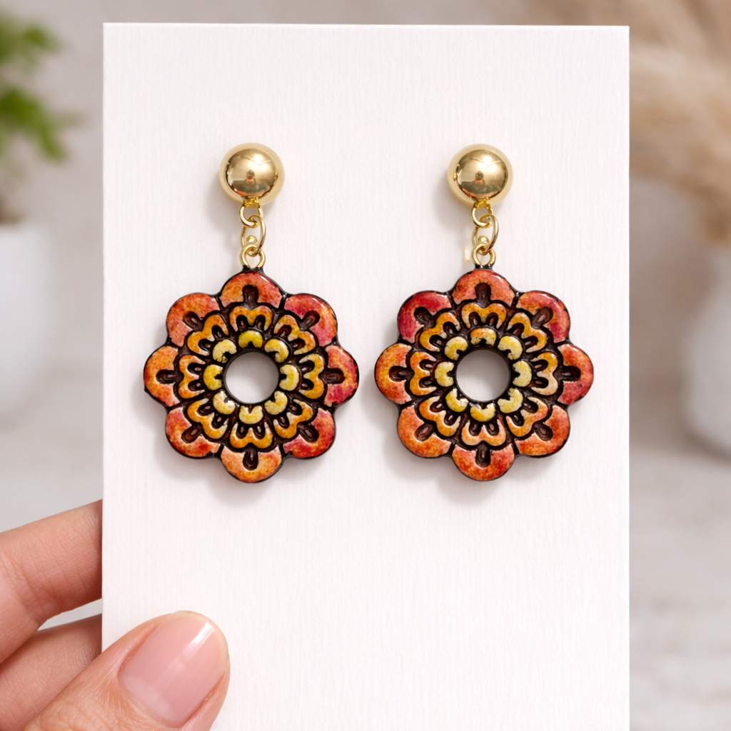 Sunrise Flower Earring - Quirky Jewellery