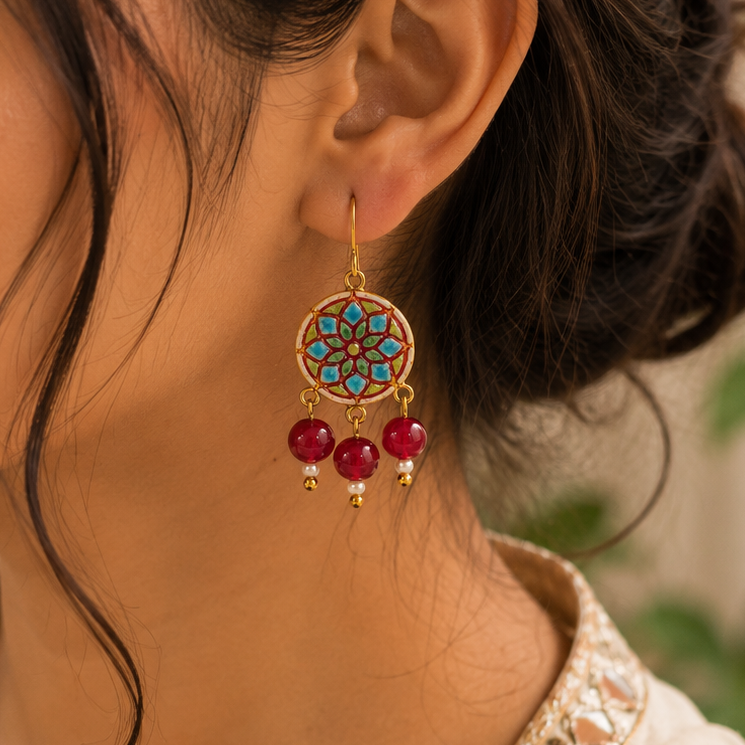 Dream Catcher Inspired Earrings (Yellow)