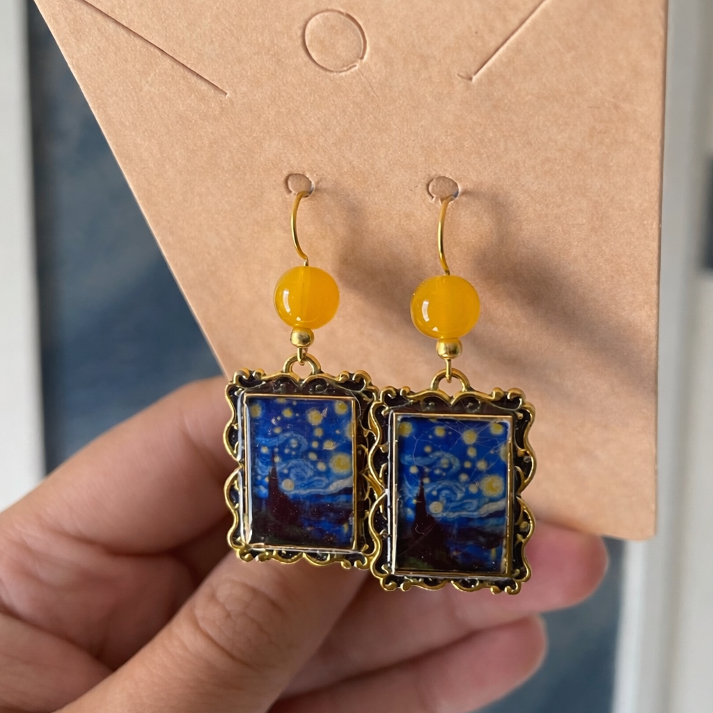 Starry Night Frame Earrings