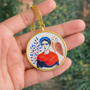 Frida and Tribal Pattern Neck chain - Quirky Jewellery