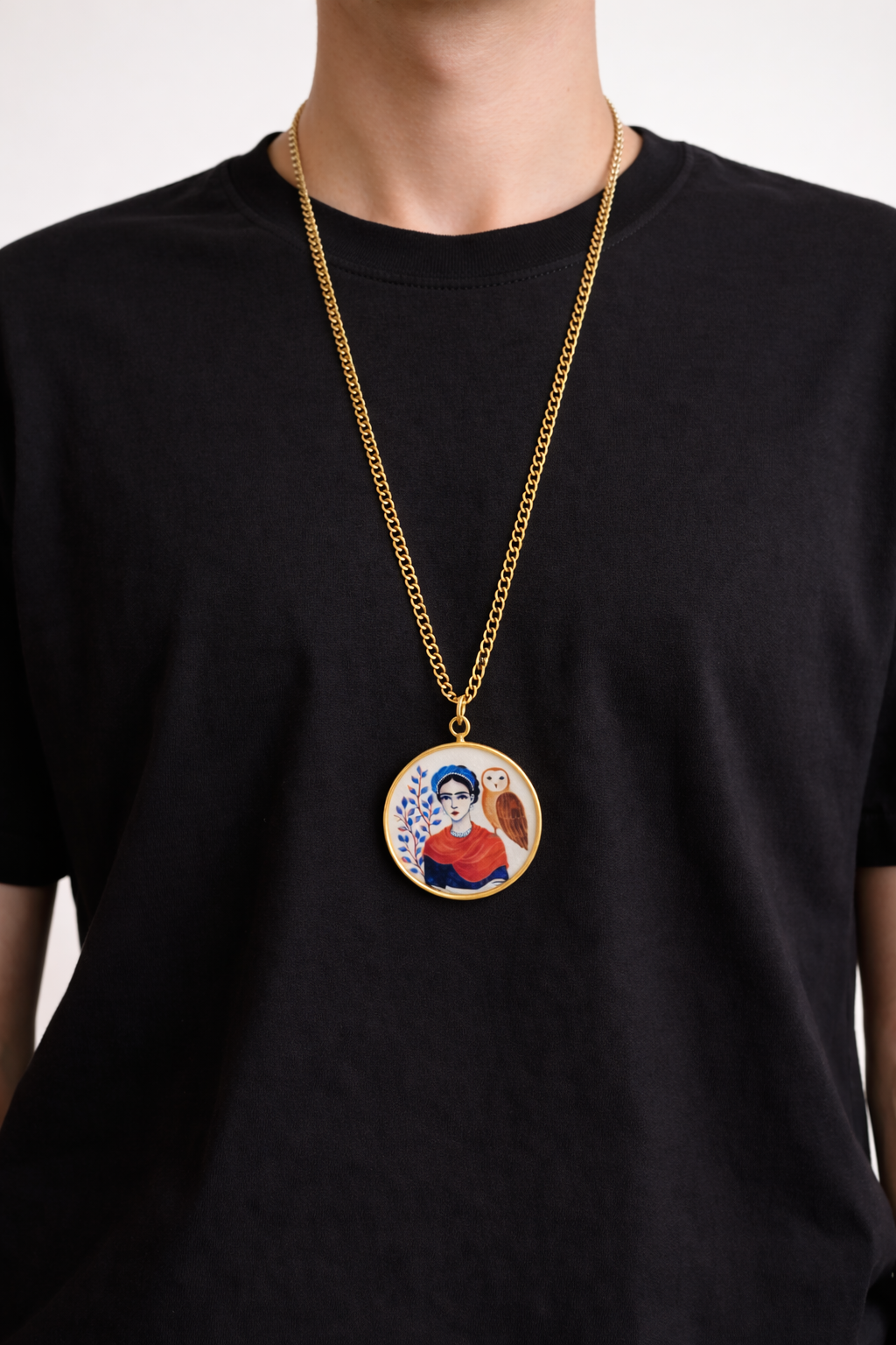 Frida and Tribal Pattern Neck chain - Quirky Jewellery