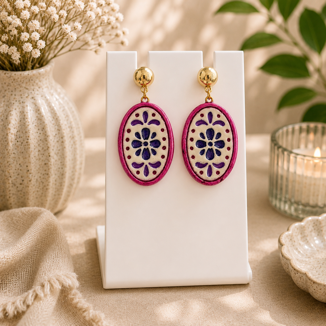 Pink Mosaic Drops