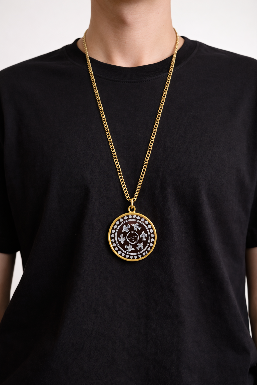 Frida and Tribal Pattern Neck chain - Quirky Jewellery