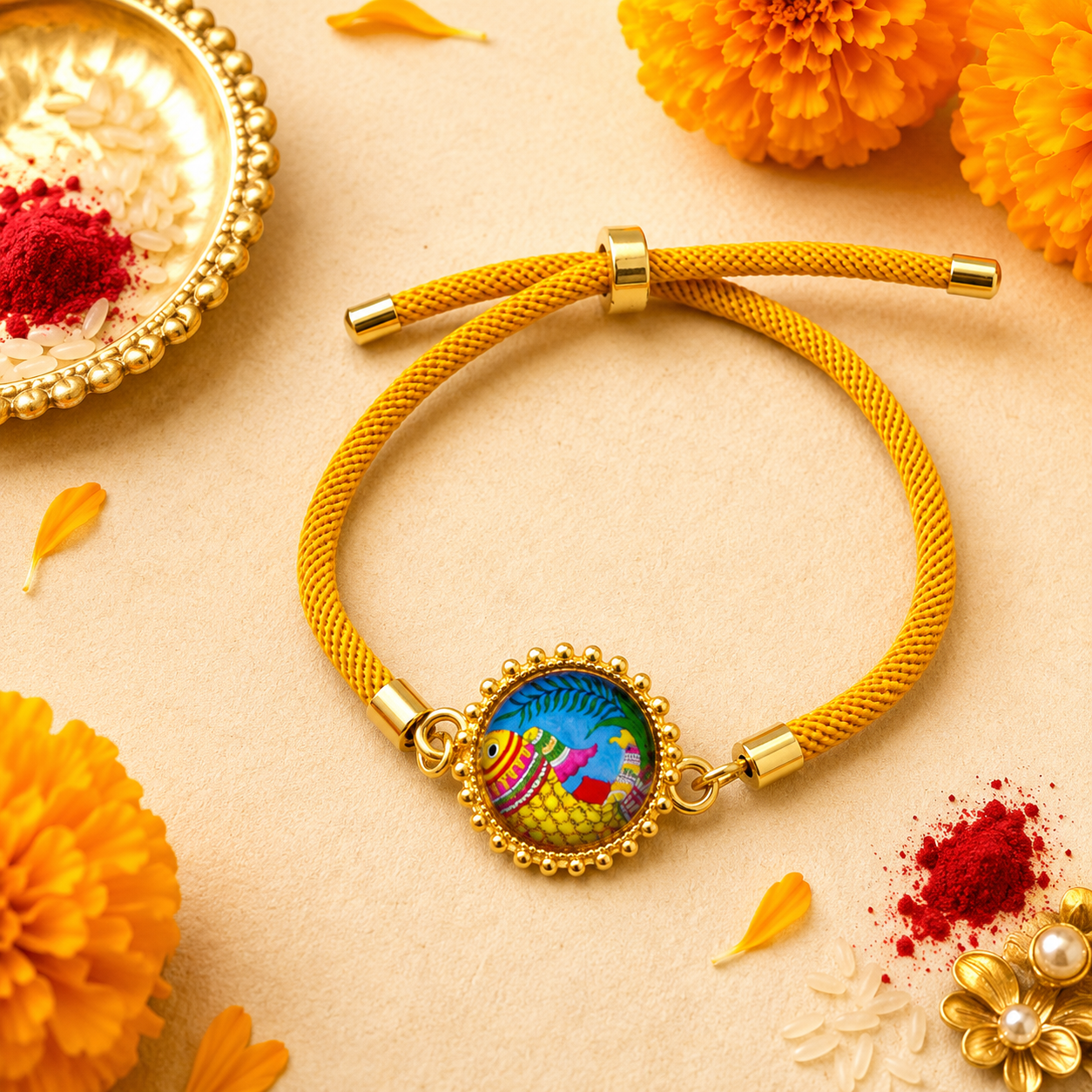Madhubani Fish Rakhi for Raksha Bandhan.