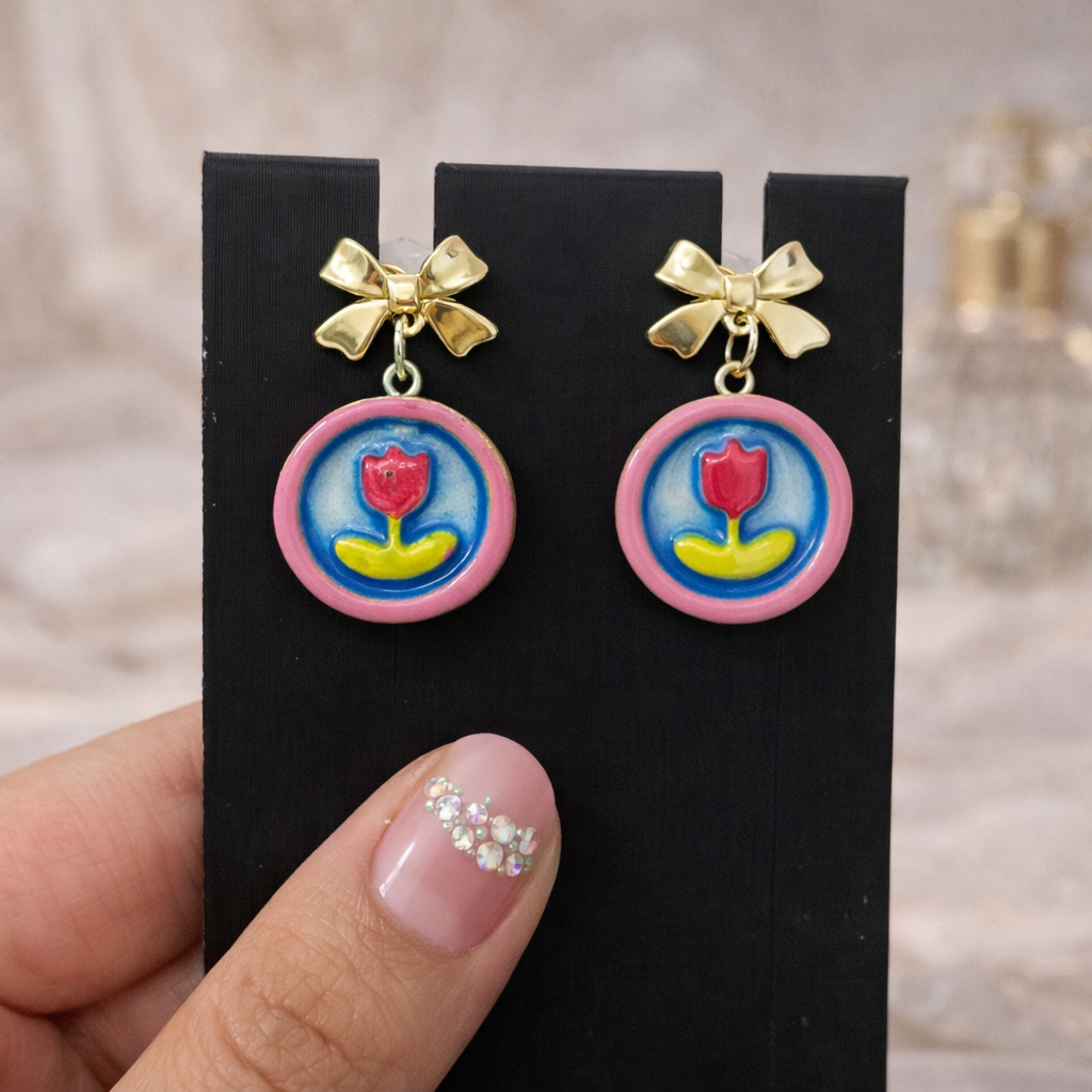 Tulip Forever Drop Earrings - Quirky Jewellery