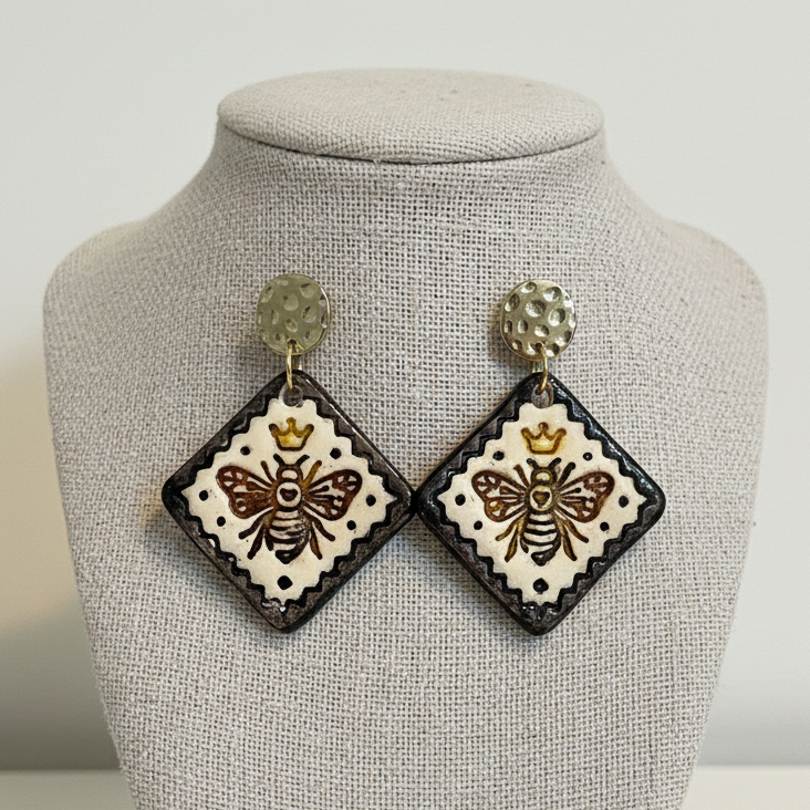 Queen Bee Earrings - Quirky Jewellery
