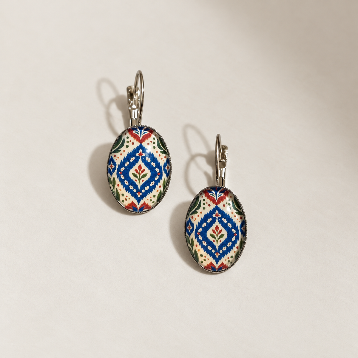 Delicate Folk Tile Earring