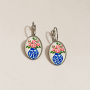 Floral Porcelain Inspired Earring