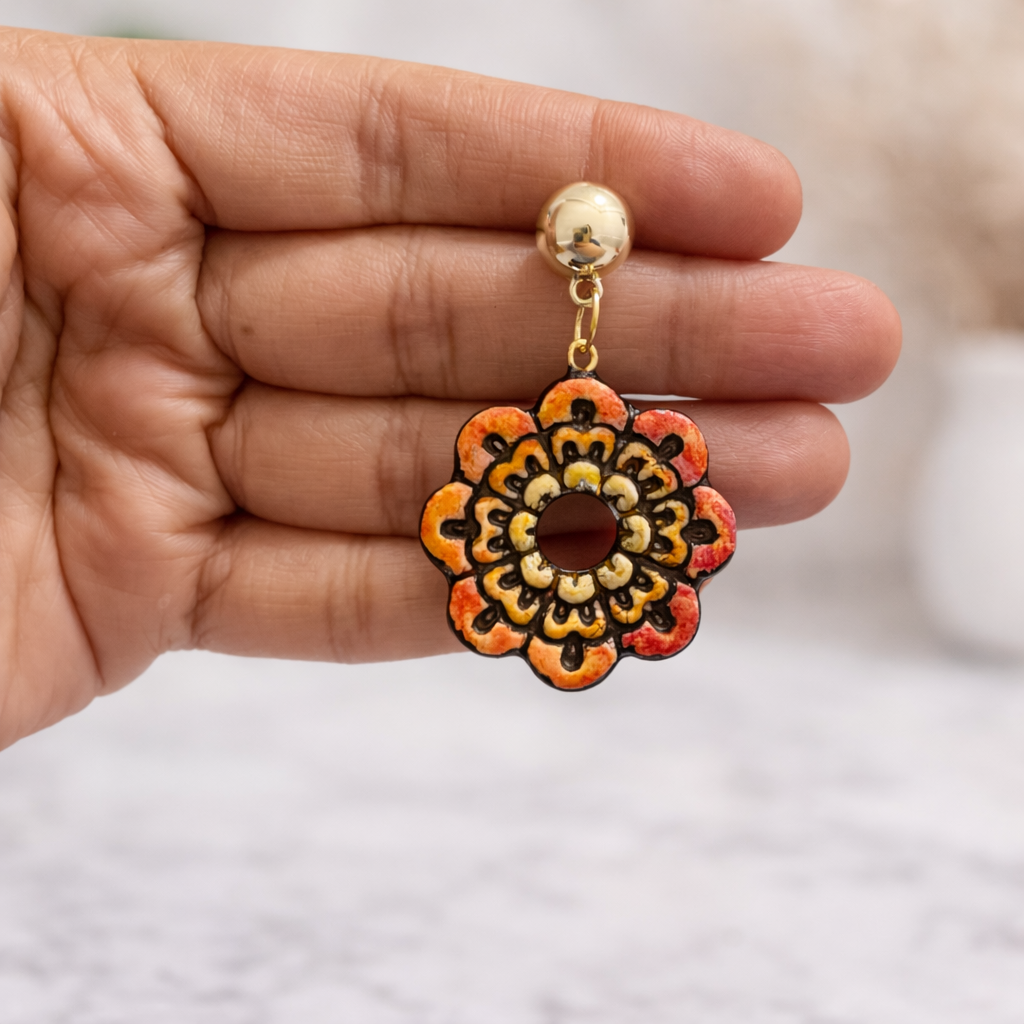 Sunrise Flower Earring - Quirky Jewellery