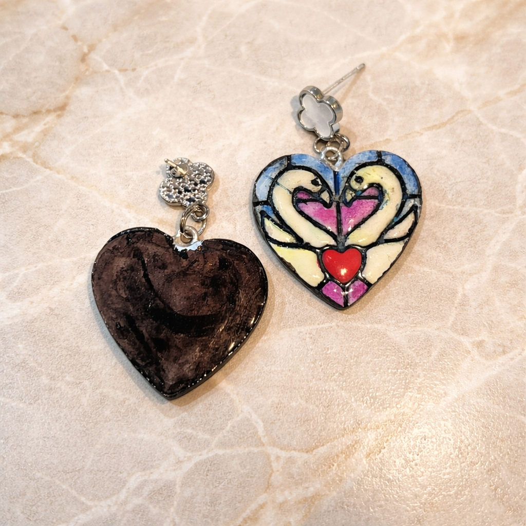 Forever Pair Heart Earrings - Quirky Jewellery