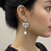 Porcelain Bow Hearts - Quirky Jewellery