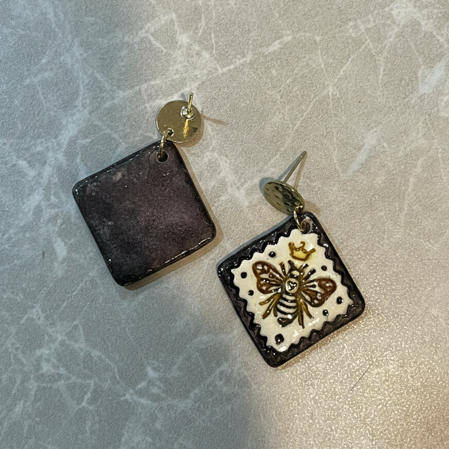 Queen Bee Earrings - Quirky Jewellery