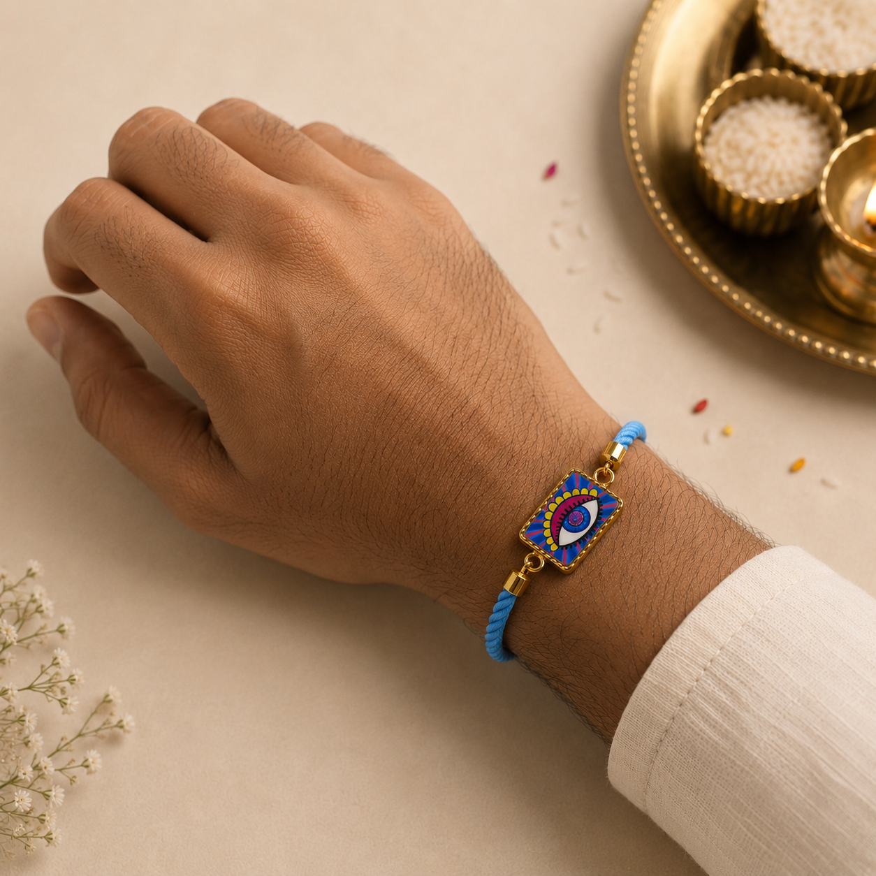 Nazar Pop Rakhi 🧿💙 for Raksha Bandhan (Copy).
