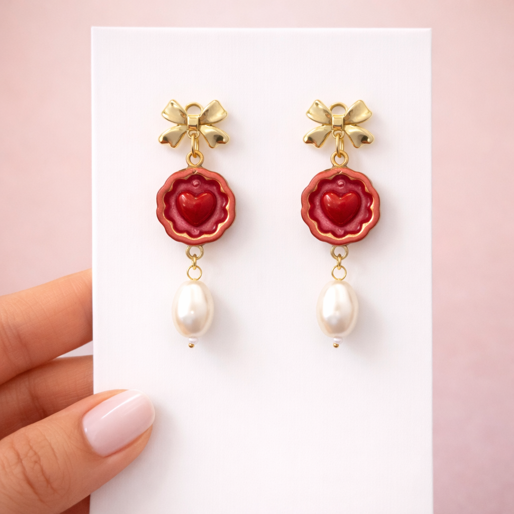 Love Letter Pearl Drops - Quirky Jewellery