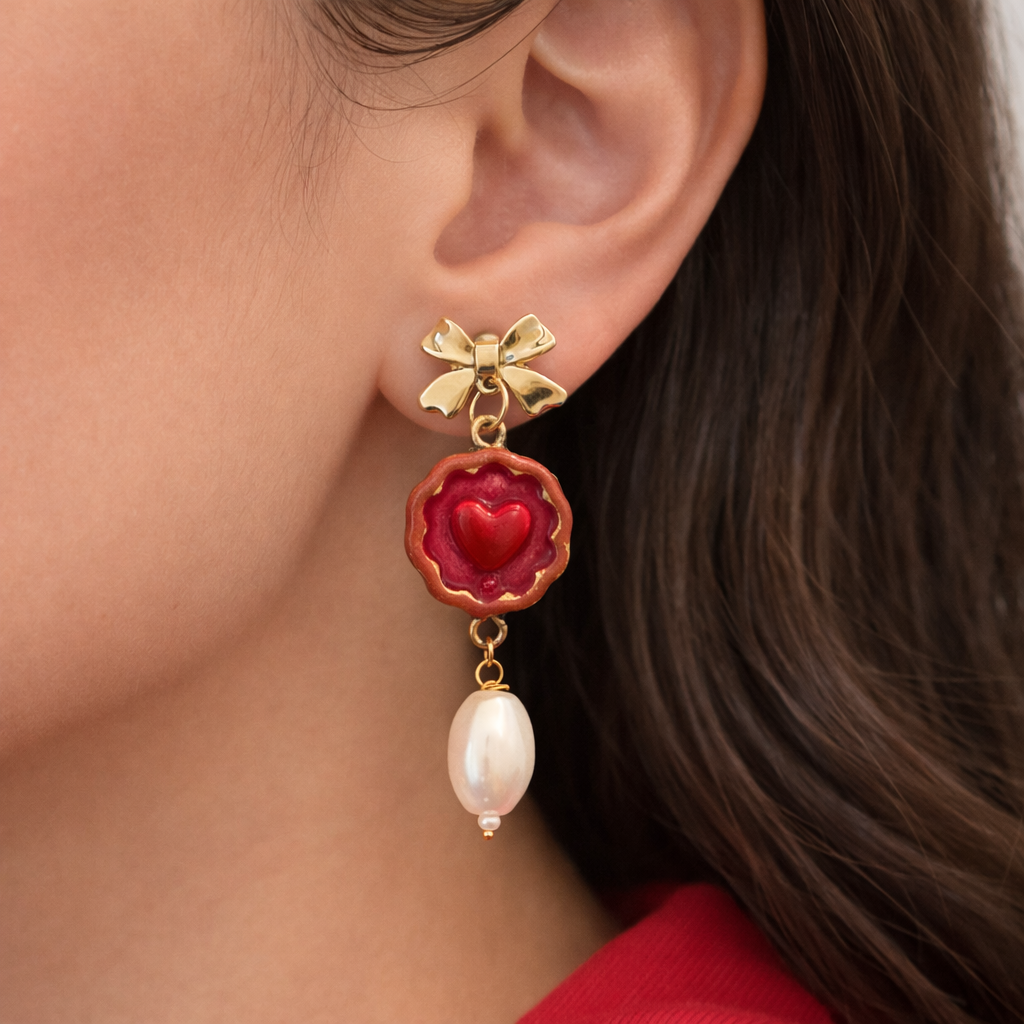 Love Letter Pearl Drops - Quirky Jewellery