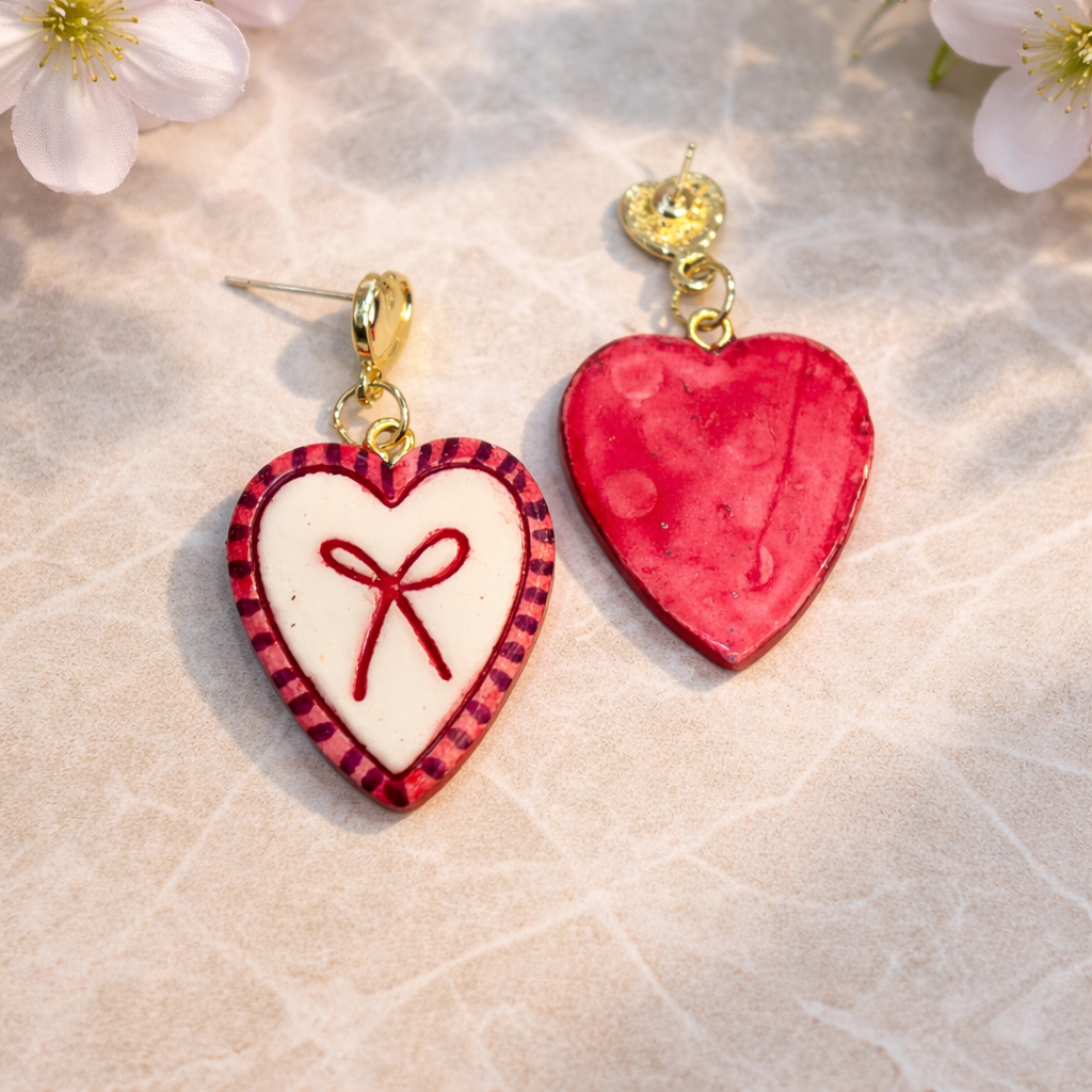 Tied with Love Earrings - Quirky Jewellery