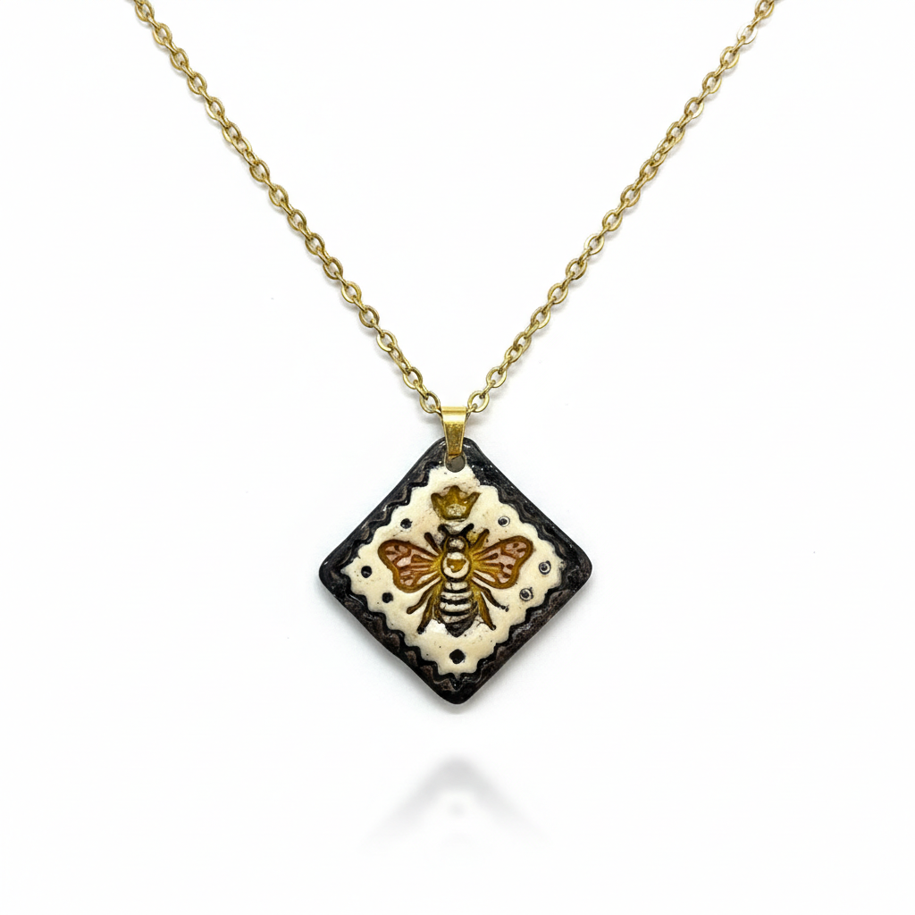 Royal Bee Pendant - Quirky Jewellery
