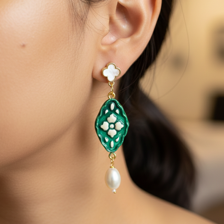 Hirva Phool Earrings - Quirky Jewellery