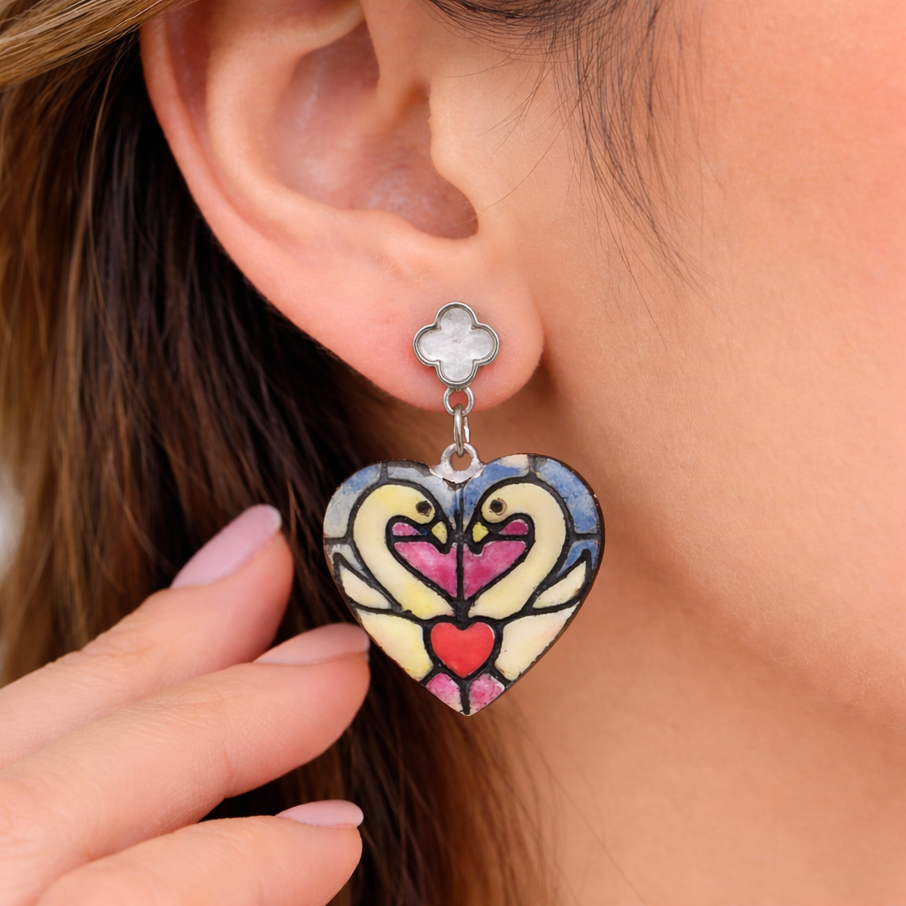 Forever Pair Heart Earrings - Quirky Jewellery