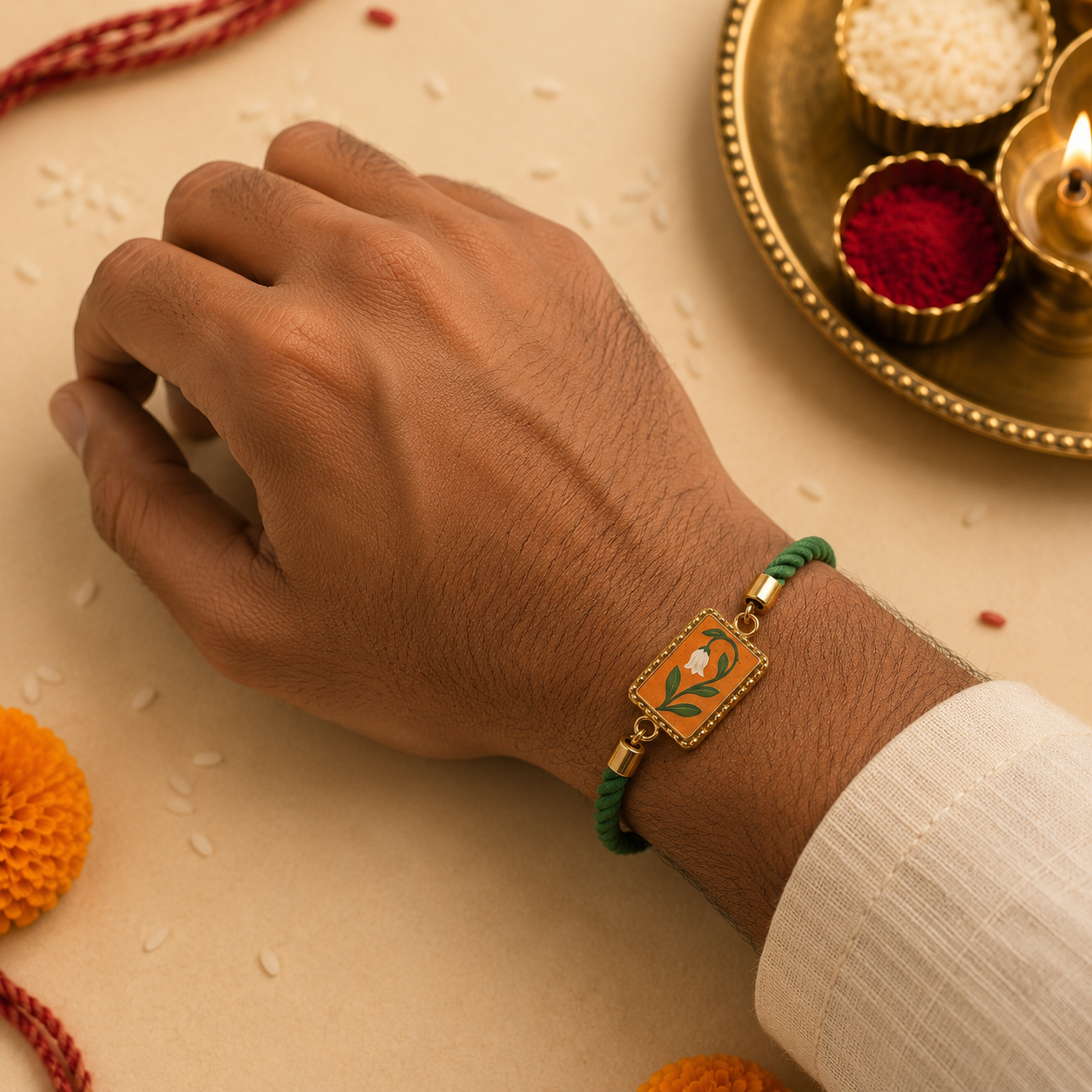 Gulbahar Rakhi 🌿✨for Raksha Bandhan (Copy).