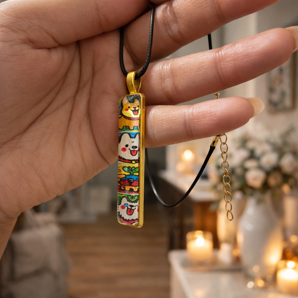 Playful Story Bar Necklace ✨