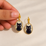 Black Cat Earrings.