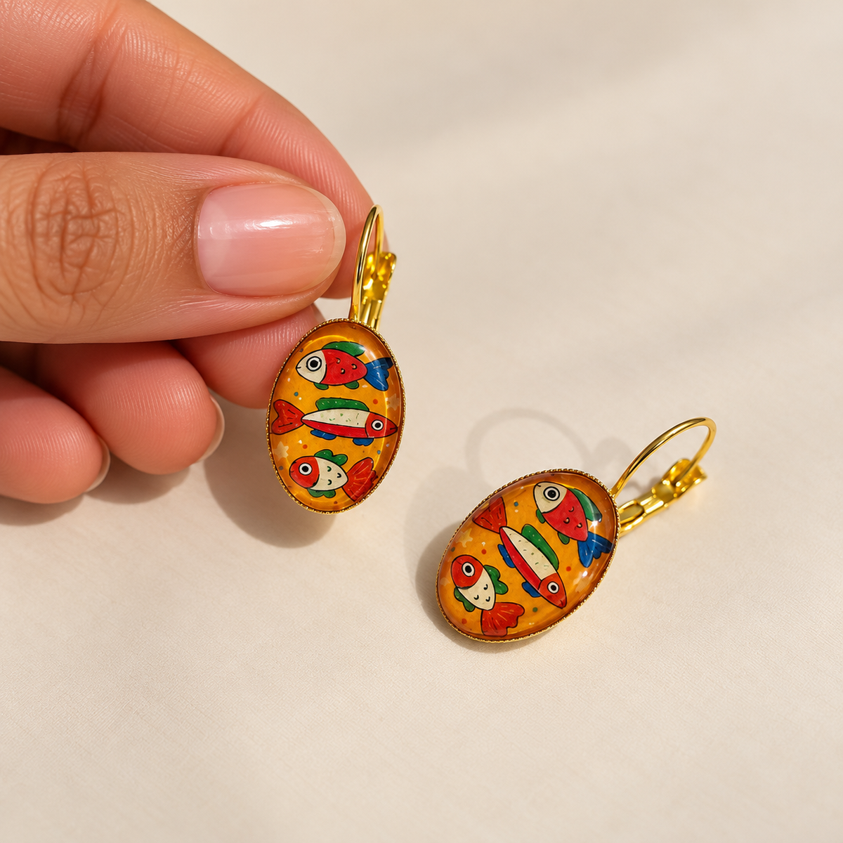 Colourful Fish Earrings