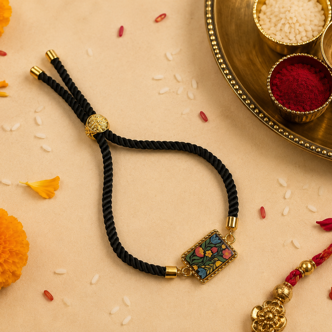 Midnight Garden Rakhi 🌿🌸for Raksha Bandhan