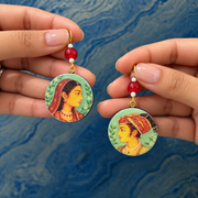 Royal Portrait Resin Earrings
