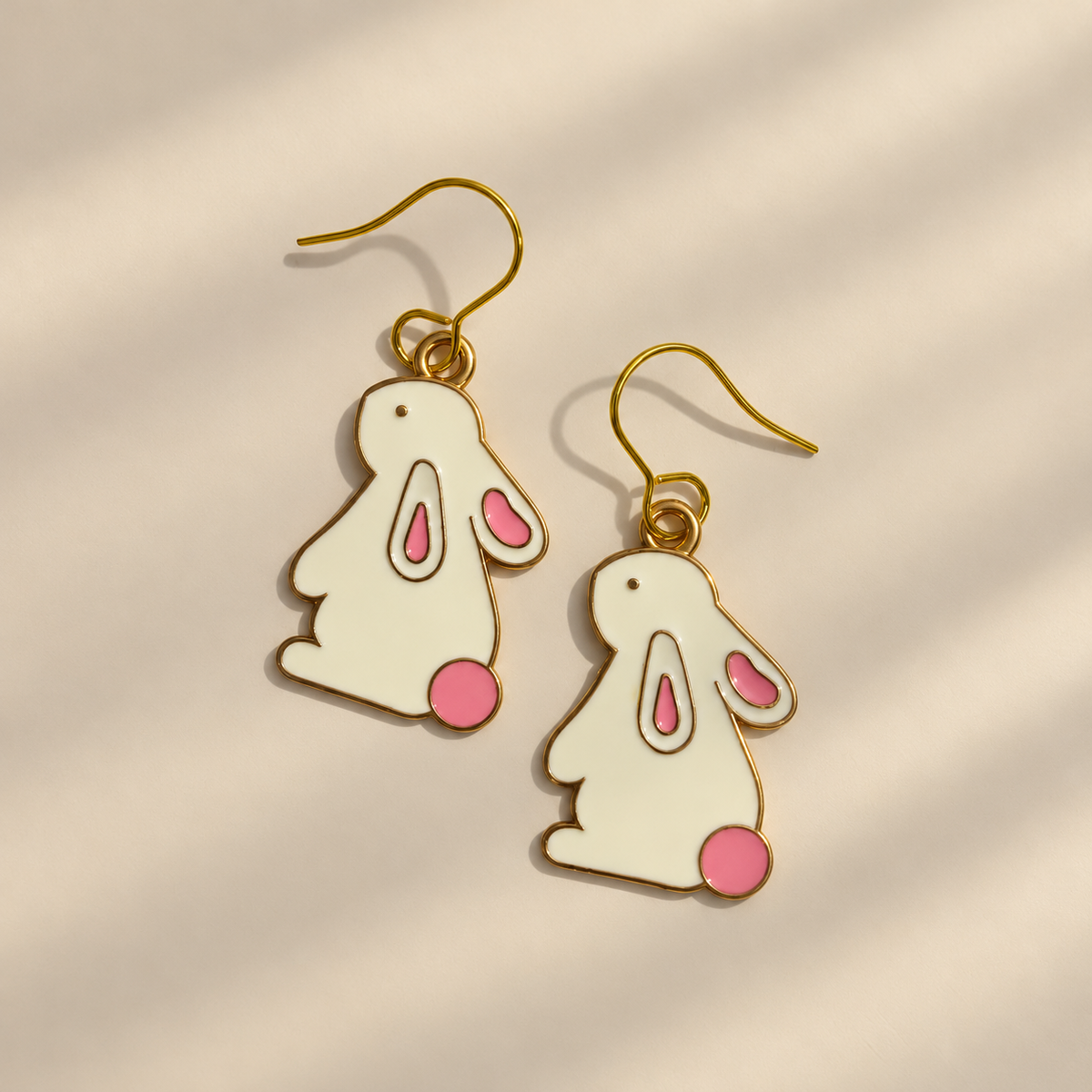 Bunny Enamel Earrings.