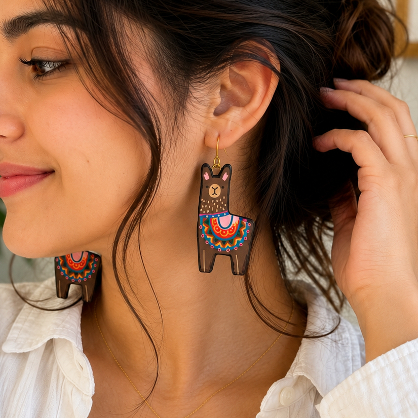 Cute Llama Earrings