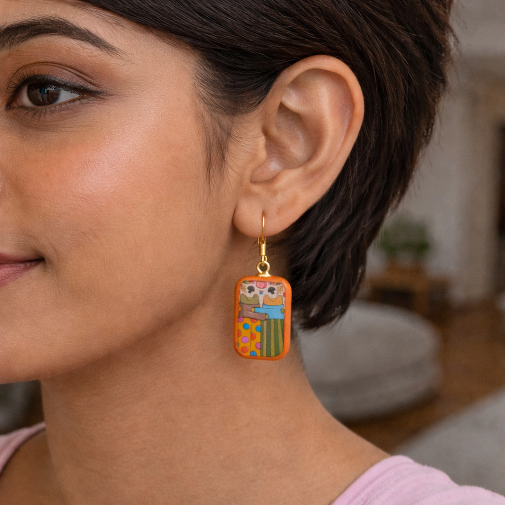 BFF Hugs Dangle Earring - Quirky Jewellery