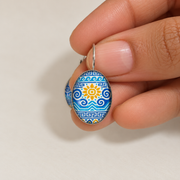 Blue Gold Tide Earring