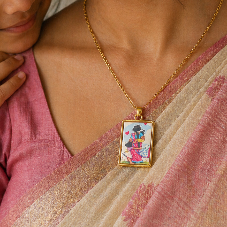 Best Mum Illustrated Pendant Necklace (Copy)