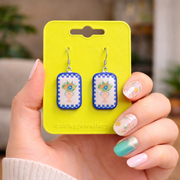 Elegant Dangle earring with floral design - Quirky Jewellery