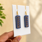 Madhubani Fish Trail Earrings 💙.