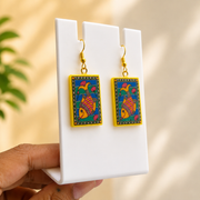 Madhubani Matsya Folk Art Earrings 🐟🎨