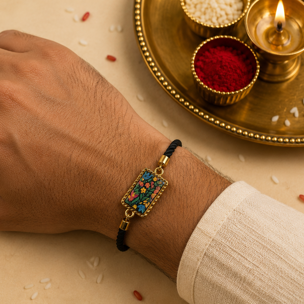 Midnight Garden Rakhi 🌿🌸for Raksha Bandhan